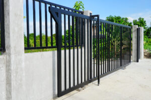 Sliding gate at home.